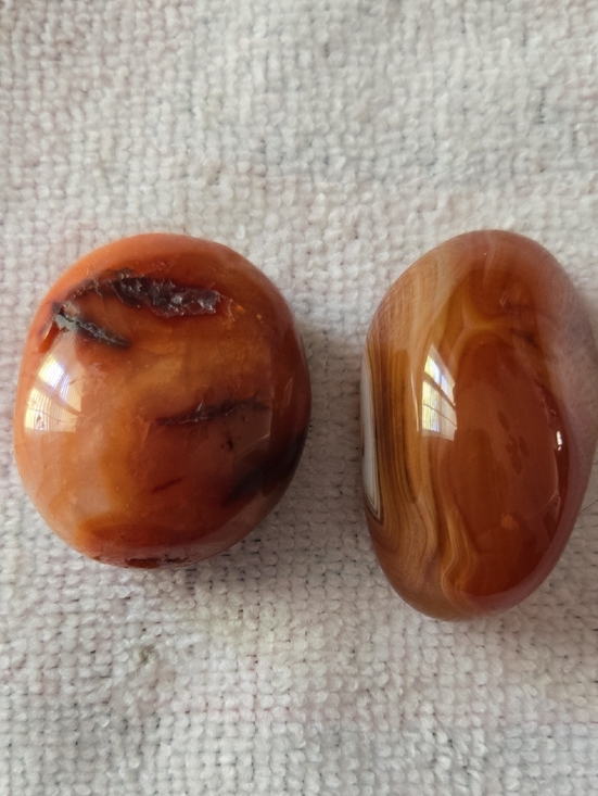 Other - Polished Carnelian Stone Pair